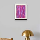 Pastel chrysanthemes frames 30 x 40 cm (atelier cleophee)