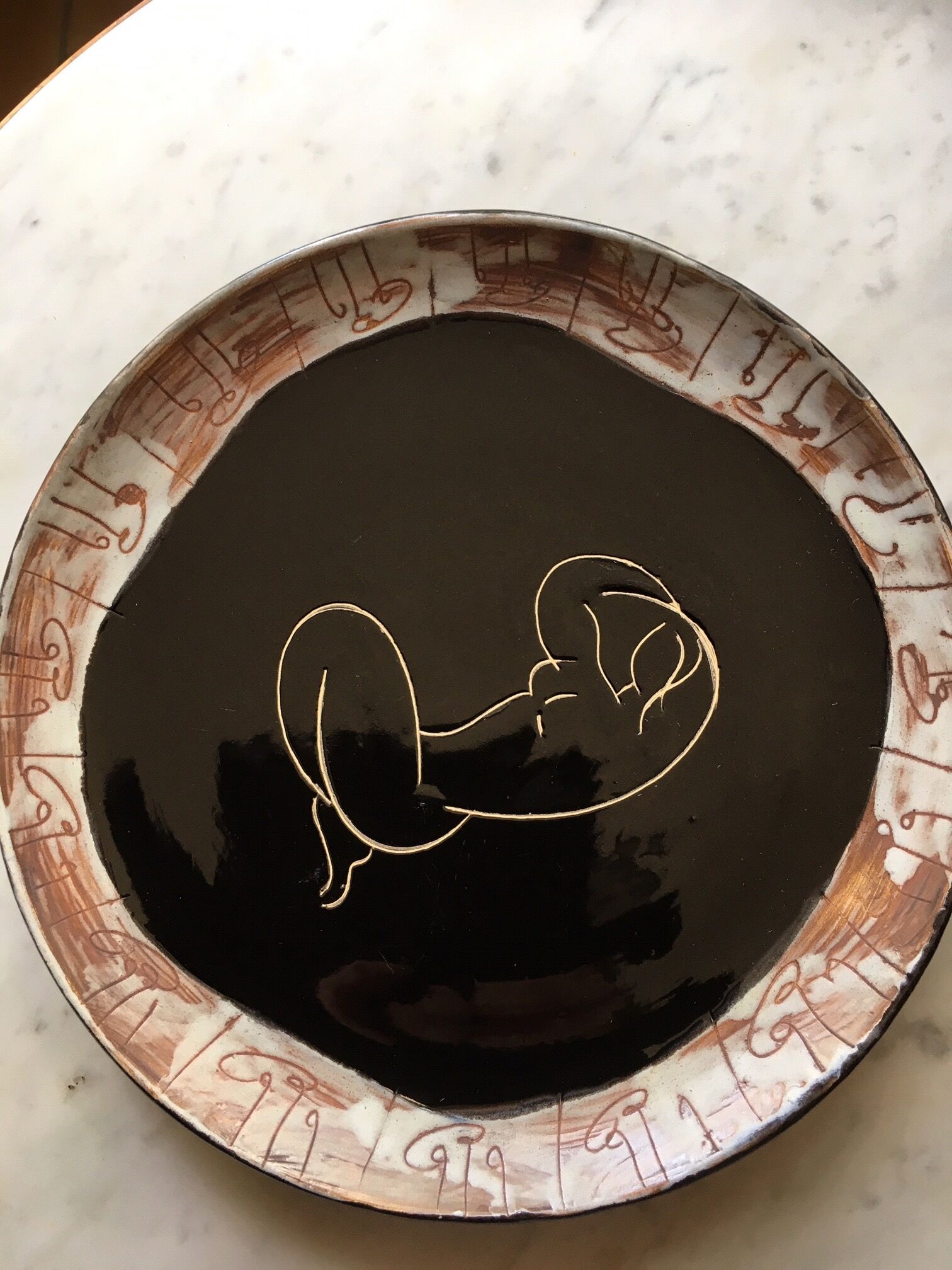 Dish Vallauris Cerenne Armida, 1950