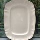 White rectangular dish, signed Digoin Sarreguemines France.