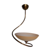 Ceiling lamp suspension brand C.V.L model Cogolin glass and brass