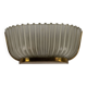 Single Art deco Seguso sconce in brass and glass. Italy 1940s