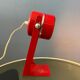Set (2) of vintage red space age desk lamps