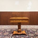 Table de jeu marquetée hollandaise du XIXe siècle