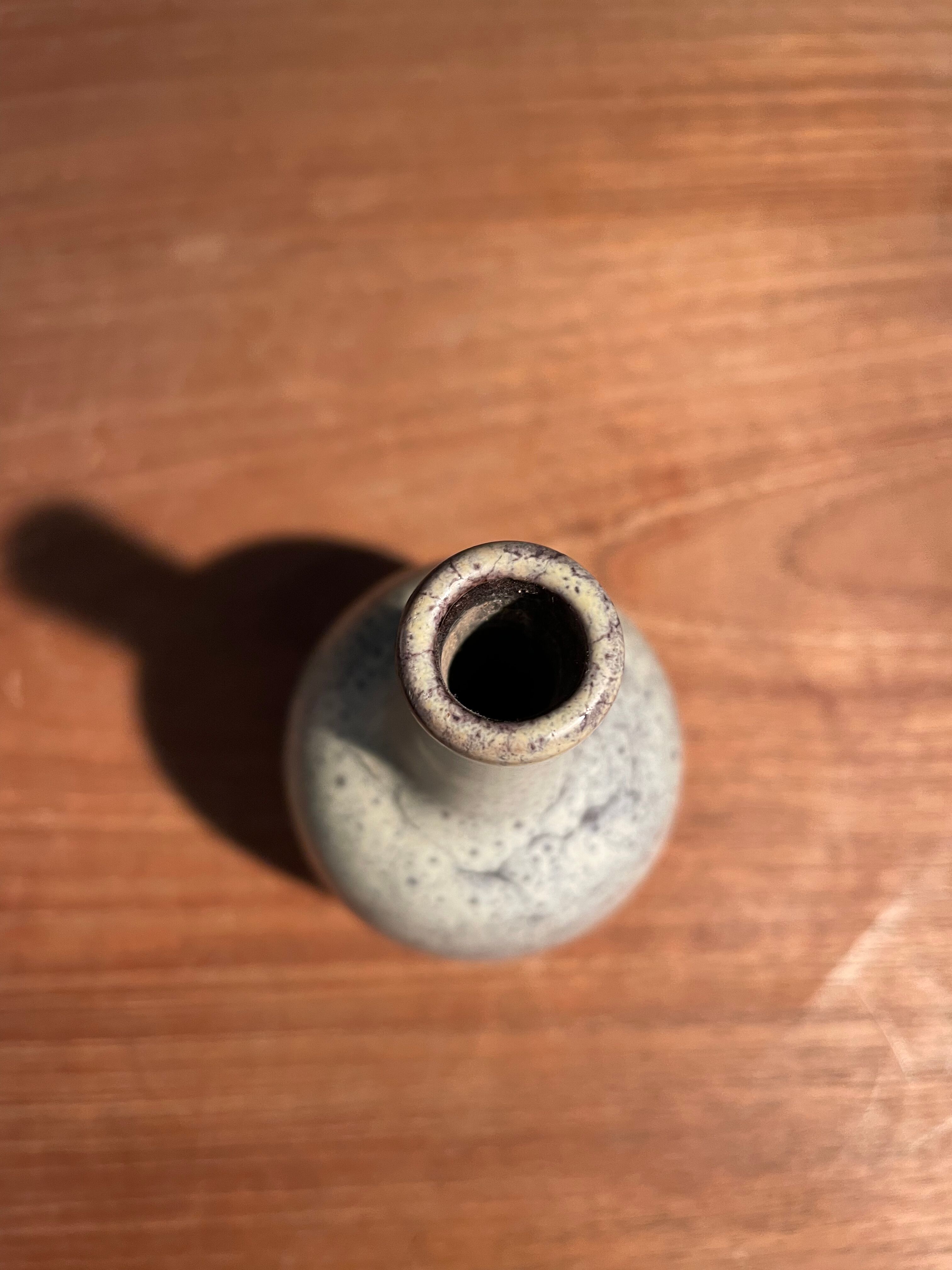 Small Vallauris vase with thin neck