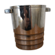 Gallia silver metal ice bucket