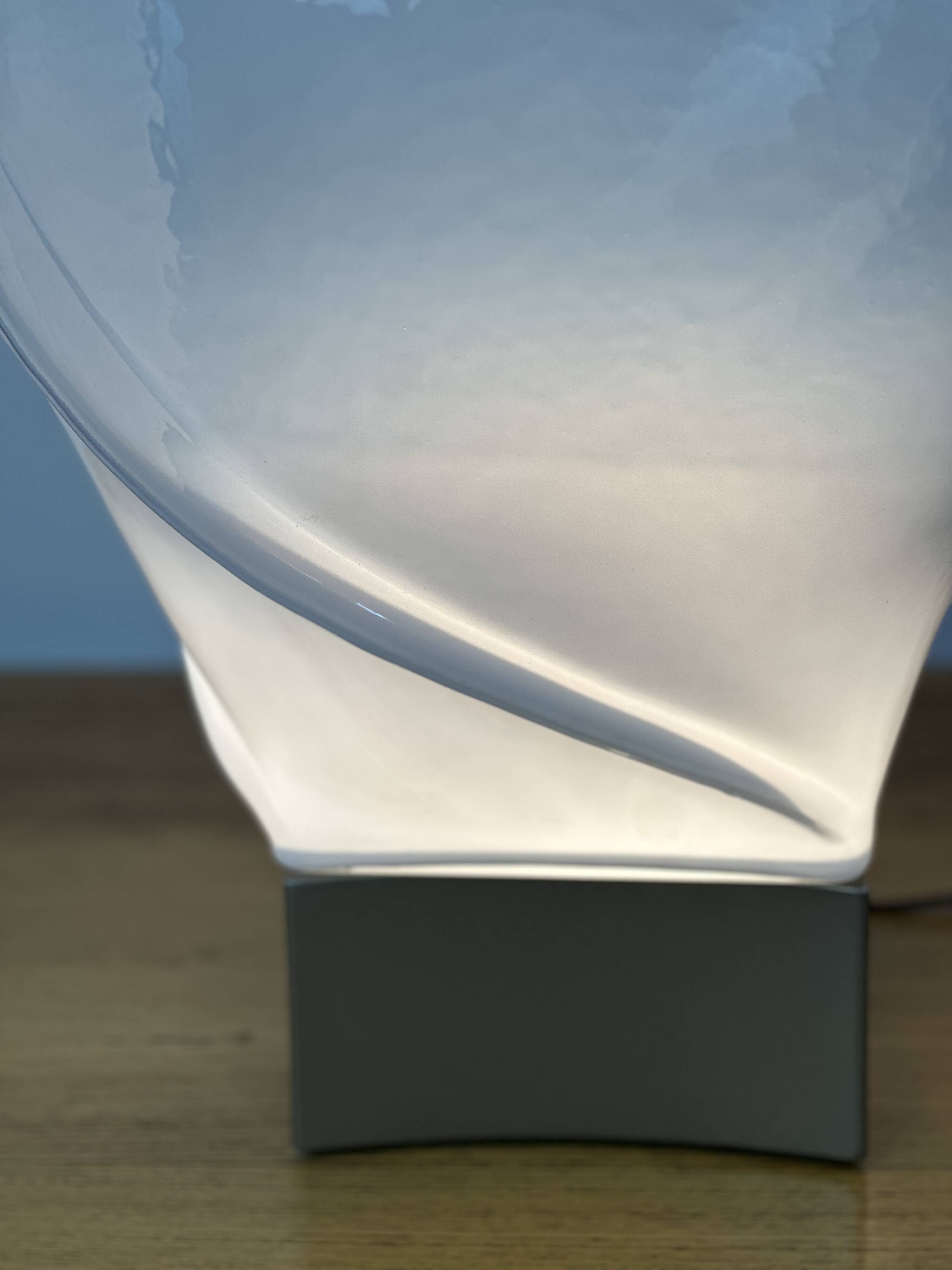Murano blown glass lamp by Leucos 1970s