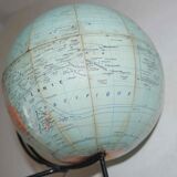 Old cardboard globe Girard and Barrère 50's