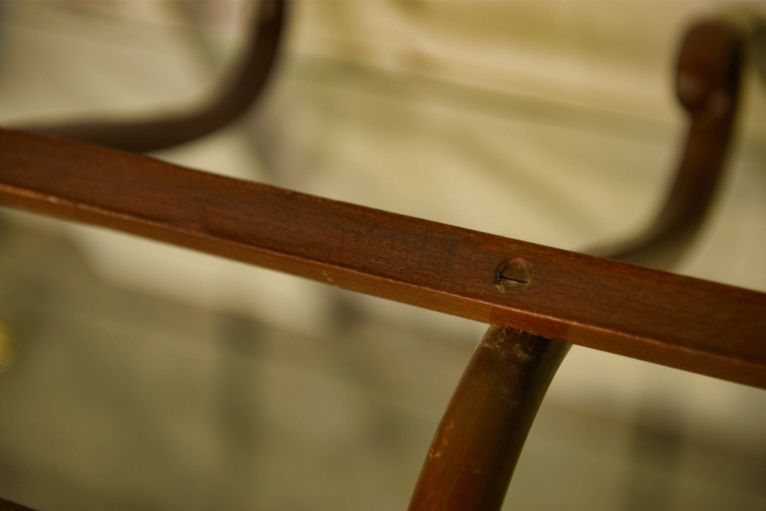 Curved beech wall coat rack published by Thonet, 1930s.
