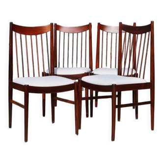 Series of 4 rosewood chairs by Arne Vodder 1950