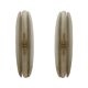 Pair of Fontana Arte Style Mid-century Modern Smoke Murano Glass Sconces