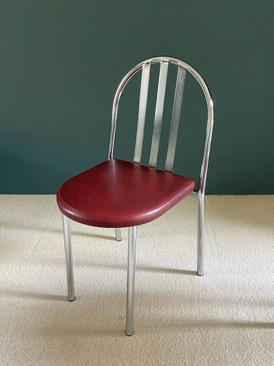 Set of six Mallet Stevens type chairs. 1970s