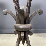 Vintage french wrought iron bar stools, 1960s - set of 3