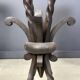 Vintage french wrought iron bar stools, 1960s - set of 3
