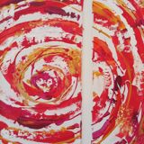 Abstract painting by decorator Erik Huet Alvarez
