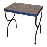 Terracotta mosaic side table