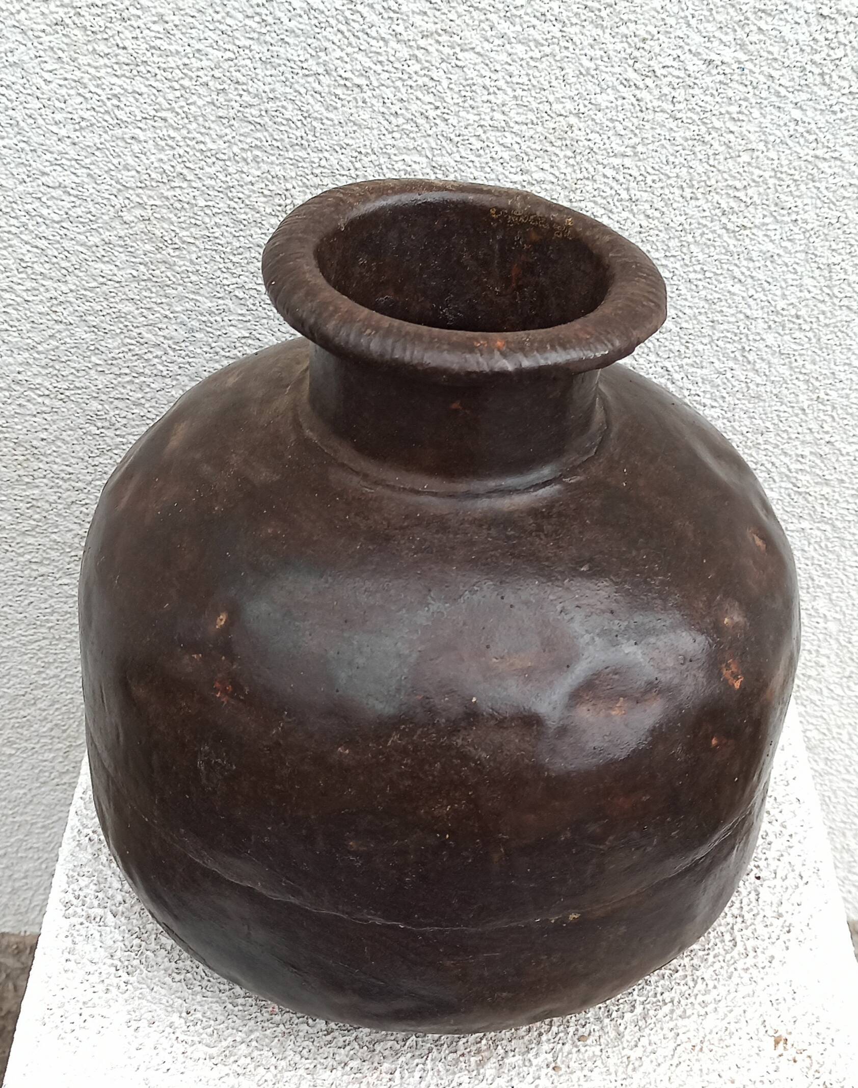 Old metal pot