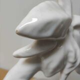 Palm lamp globe opaline