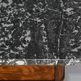Large Burl Mahogany Property Console, Restoration Period – Early