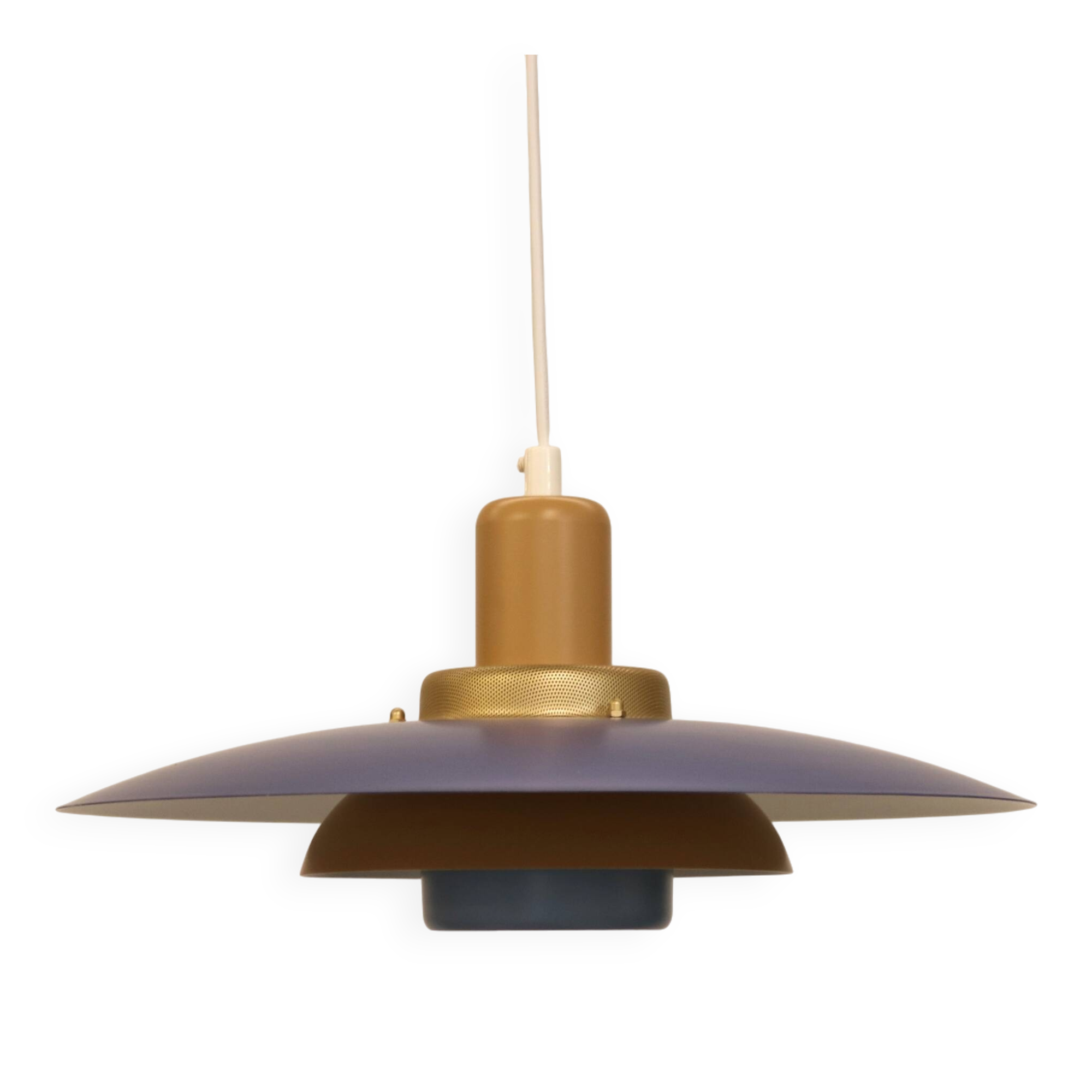 Vintage Danish Modern Design Lamp: Restored, Colourful Lighting