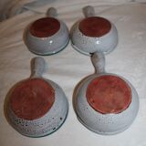 Lot of 4 frying pans pattern