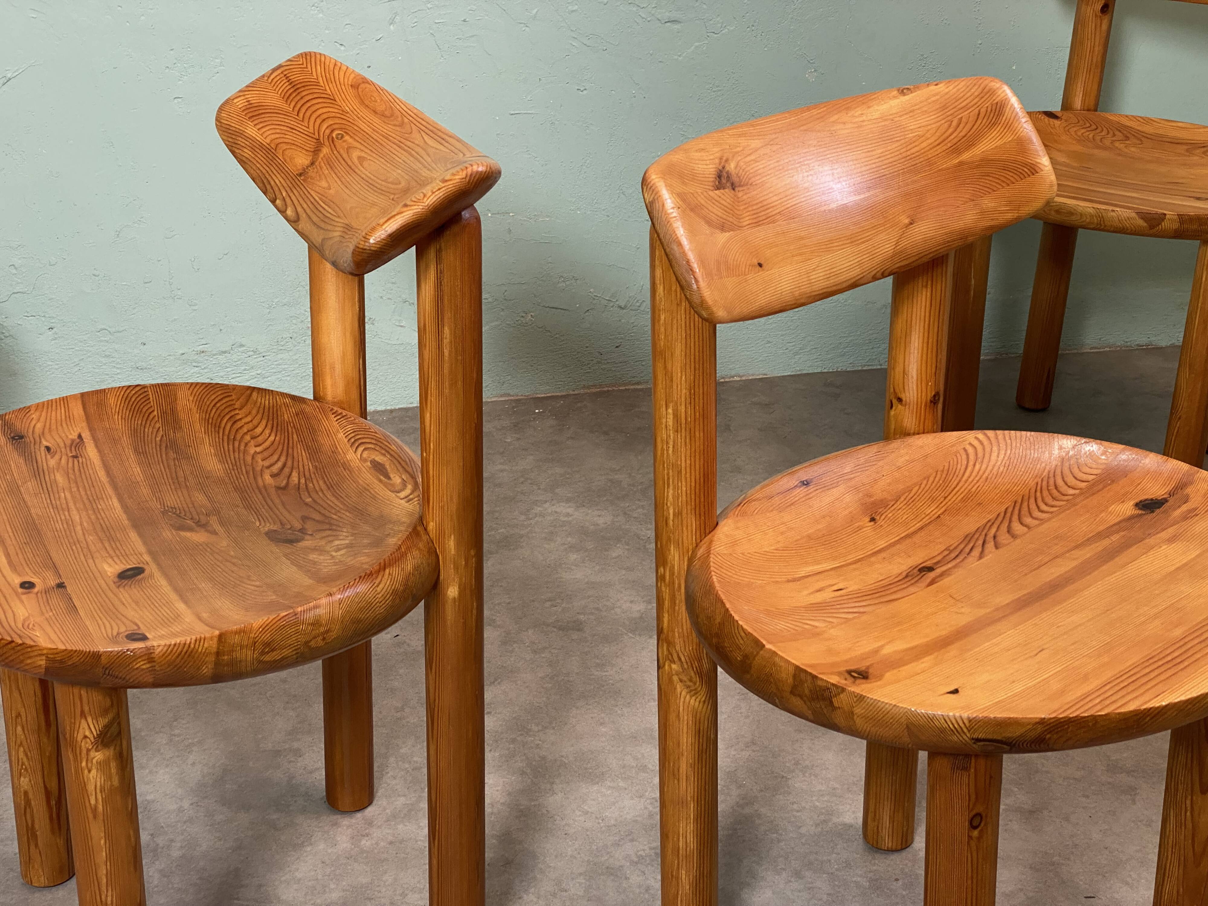 Table et chaises de Rainer Daumiller design scandinave des années 70