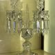 Pair of Baccarat Crystal Girandole Candlesticks