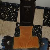 Tripod stool with backrest