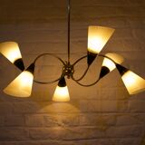 Brass chandelier sputnik