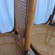 Set of 6 Mid-century Bentwood Cane Dining Chair, Thonet Style, 1970s Yugosl