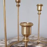 Brass ring candlestick