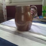 Numbered enamelled stoneware pitcher