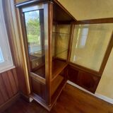 60s silver display cabinet