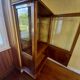 60s silver display cabinet