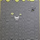 Screenprint signed after Maurice Tirmarche, Optical work of art "Op Art in yellow", 50 x 65 cm