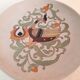 Céramique Vallauris signée Giraud assiette decor oiseau