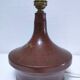 70s rust tone ceramic lamp base
