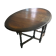 Folding wooden table with twisted legs