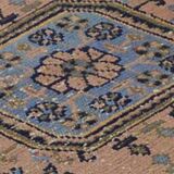 One-of-a-kind turkish handwoven vintage rug - rustic vintage charm 330x 84