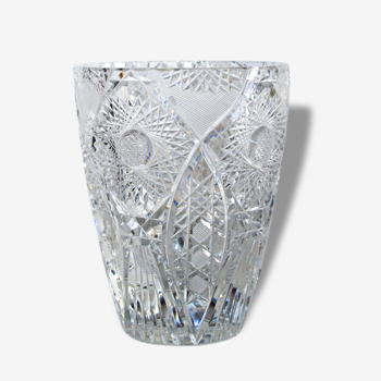 Crystal polished Benito hand vase