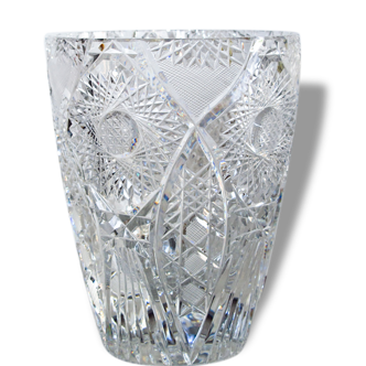 Hand-cut Benito Crystal Vase