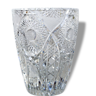 Crystal polished Benito hand vase