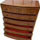 Commode haute en acajou danois vintage des années 1960.