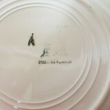 4 vintage Niderviller soup plates, Saumur model 220502