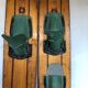 Paire de ski nautique en bois reflex vintage 1969