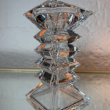Bohemian crystal vase candlestick from the 1970s