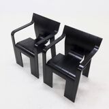 Set of 2 Strip Dining Chairs by Gijs Bakker for Castelijn 1970s