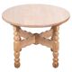 Round Oak Coffee Table attributed to Henning Kjærnulf, Denmark, 1960s