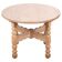 Round Oak Coffee Table attributed to Henning Kjærnulf, Denmark, 1960s