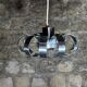 Suspension aluminium brossé  année 70