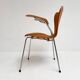 Wooden chair 3207 by Arne Jacobsen for Fritz Hansen, 1980s.
